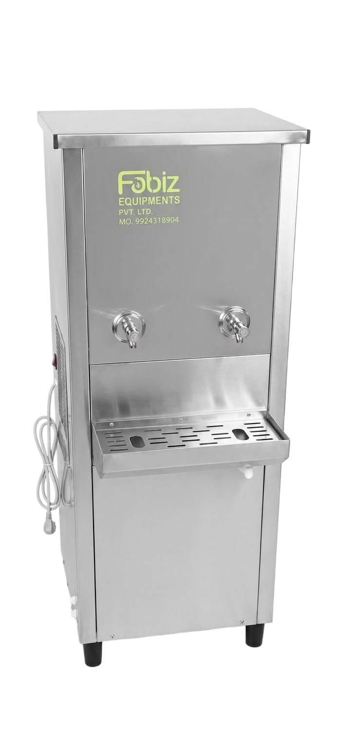 Fobiz stainless steel water cooler with RO unit
