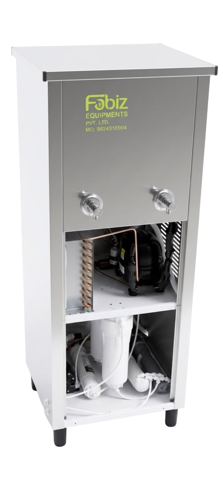 Fobiz water cooler with drip tray